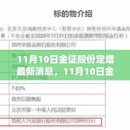 11月10日金证股份定增最新消息，深度解读与前景展望
