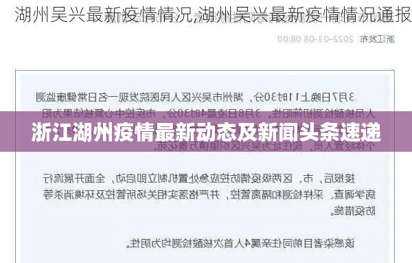 浙江湖州疫情最新动态及新闻头条速递